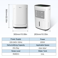 Déshumidificateur externe portatif de connexion de drain de maison entière de nouveau style pour le séchage d'air