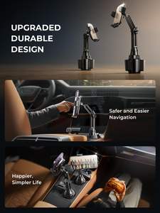 Support de téléphone portable LISEN 360 réglable à long cou pour porte-gobelet de voiture, support <span class=keywords><strong>mobile</strong></span> stable anti-secousse pour camion, voiturette de golf, SUV - Product Image 6