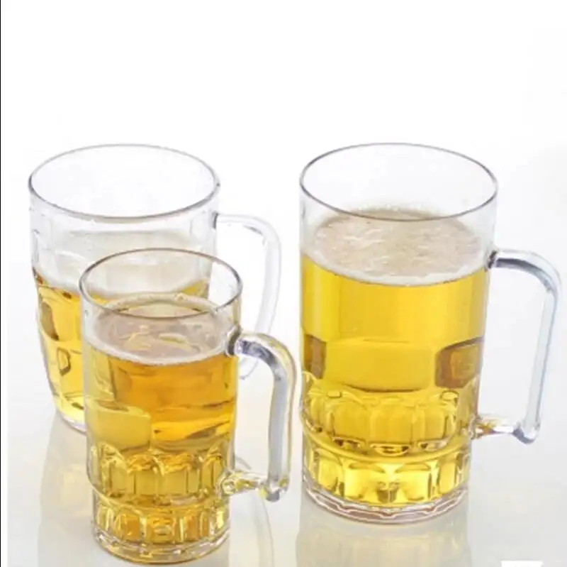 34 OZ bira kupaları ağır büyük bira bardakları kolu klasik stil ekstra büyük cam bira bardağı