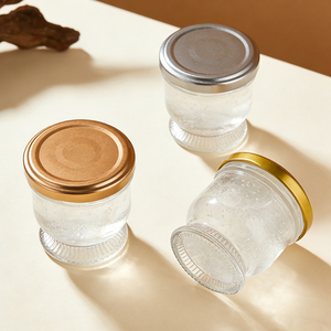 50ml 75ml 100ml <span class=keywords><strong>Pot</strong></span> en verre mini vide pour lait, <span class=keywords><strong>confiture</strong></span>, sauce, pudding, nid d'oiseau, avec couvercle métallique hermétique, très demandé en Malaisie et au Vietnam - Product Image 3