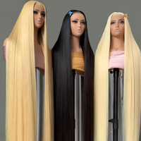 Perruques frontales en dentelle transparente blondes 613, 100 % cheveux humains vierges brésiliens lisses non traités, perruque frontale en dentelle 13x4 pré-épilée