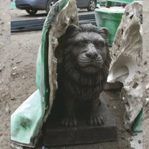 Molde de hormigón de León solo látex, molde de yeso, estatua de jardín, León