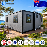Maison conteneur moderne extensible et respirante de 40 pieds, 2 chambres, design pliable, maison préfabriquée, salon, option bureau, Australie