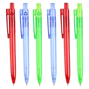 Nouveau Logo personnalisé matériau RPET stylo en plastique stylo à bille écologique stylo à bille r-pet stylo vert