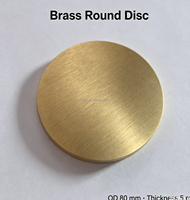 Disque rond en laiton massif poli, OD*Épaisseur, plaque de base de lampe en laiton anti-ternissement pour accessoires de luminaires suspendus et de lampes de table