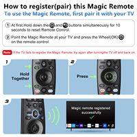 Control Remoto de Repuesto Compatible con LG Magic Smart TV AKB75855501, Control Remoto Universal para Smart TVs 2018-2025 con Voz
