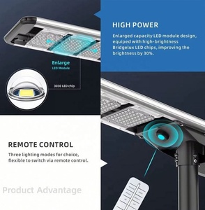 Nouvelle Lampe Solaire Extérieure Intelligente Tout-en-un Populaire avec Détecteur de Mouvement IP65, Batterie en Plastique, Garantie 5 Ans - Product Image 6