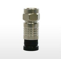 Conectores de Compresión para Cable Coaxial RG6 RG59, 75 Ohmios, Tipo F, Latón, RF