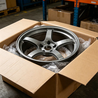 Jantes de voiture personnalisées légères 5x100 5x112 5x114.3 5x120, 16-26 pouces, 5 branches, en aluminium forgé, pour coupé et berline sport
