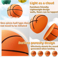 Ballon de basketball silencieux d'intérieur en mousse, anti-bruit, pour l'entraînement à la maison, chambre, enfants, adultes, sûr, rebond doux, jouet sportif