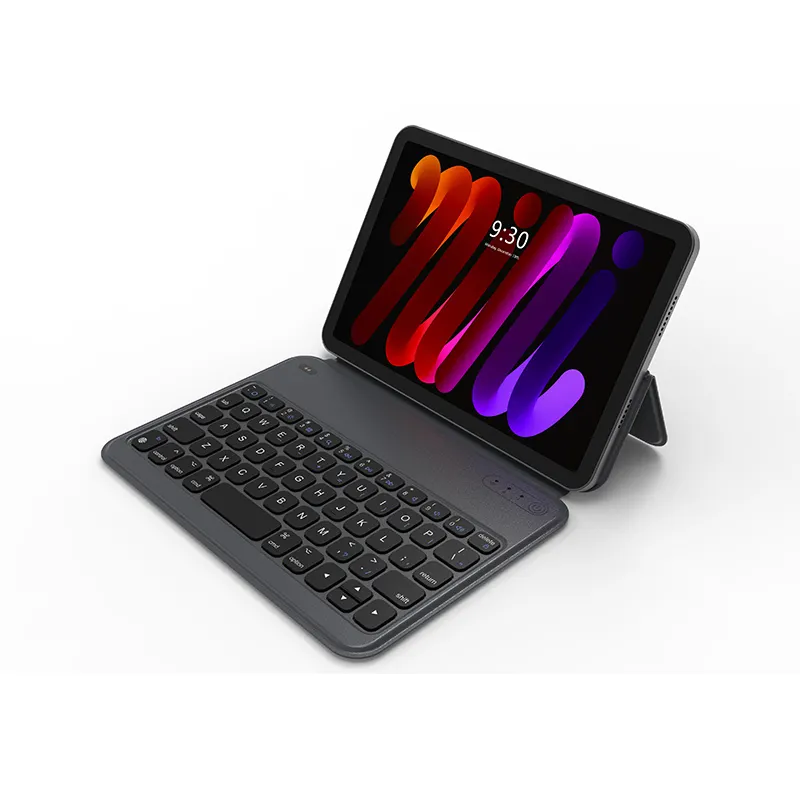New Mini Leather Case Wireless Keyboard With Backlight For IPad Mini 6