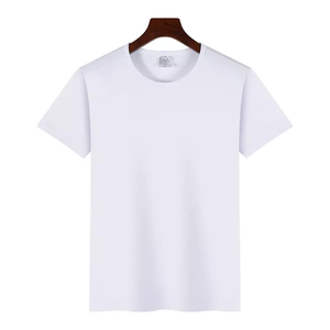Factory Good Quality Promotional T-Shirts Custom Black White Blank Tshirt OEM 100% Pure Polyester T Shirts for Sublimation Print