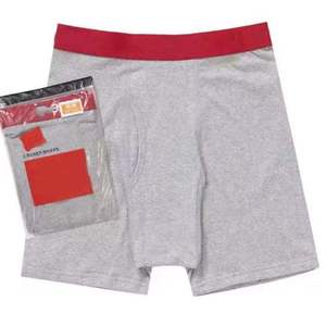 Confezione da 2 paia di boxer da <span class=keywords><strong>uomo</strong></span> di ultima generazione, modello boxy con apertura frontale, in puro cotone di qualità, traspiranti, all'ingrosso con logo - Product Image 6