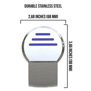 Peigne anti-poux professionnel en acier inoxydable 2026 pour enfants et bébés – Conception à petites fentes pour une élimination efficace des poux – Peigne de traitement capillaire - Product Image 4