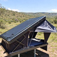 Tente de toit rigide quatre saisons pour pick-up, tente de toit en aluminium avec support de plancher intégré, tente de toit robuste