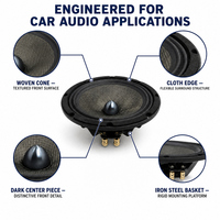 Haut-parleur de porte de voiture 8 pouces avec woofer pour audio automobile 12V 4 Ohms, approvisionnement en gros, MOQ 500 pièces
