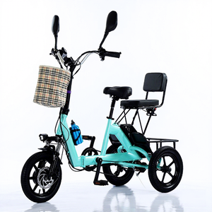 Mini tricycles électriques pliables pour adultes avec batterie au lithium, vente en gros de tricycles électriques <200W - Product Image 3