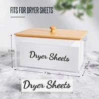 Distributeur de feuilles de séchage pour lessive de salle de bain en acrylique transparent, facile à nettoyer, design moderne, boîte de rangement pour papier de séchage, présentoir
