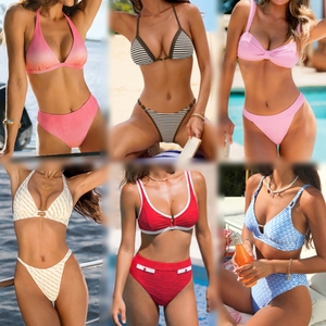 Mixed Stock Women Swimwear <b>Bundle</b> Wholesale Lot, Bikini One-Piece Tankini Used Clothing Bulk Summer Beachwear Assorted - Product Image 3