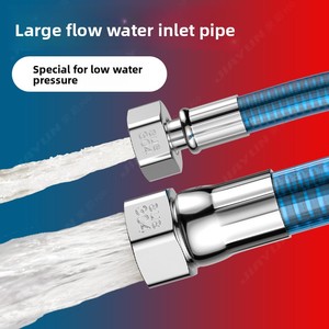 Tuyau Corrugé Moderne Simple Bleu 1m 12mm en Acier Inoxydable 304 de Qualité Alimentaire Tressé <span class=keywords><strong>Flexible</strong></span> à Haut Débit Anti-Brûlure Sûr pour l'Eau 2 - Product Image 2