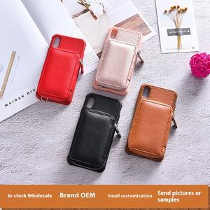 IPhone XS MAX A22 A32 용 Apple용 다기능 크로스 보더 가죽 케이스 (전화 그립 지갑 및 카드 홀더 포함) - Product Image 2