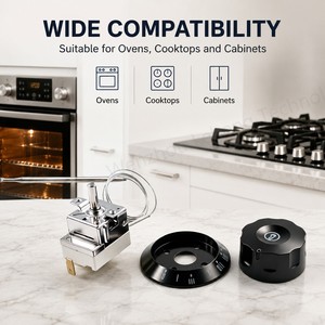 WHD-80FA 80 Degrees Capillary Thermostat for Washing Machine Fryer Temperature Controller Soil Moisture <strong>Sensors</strong> Heater <strong>Switch</strong> - Product Image 1