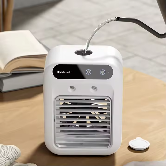 Mini Personal Air Conditioner USB Rechargeable Lithium Battery Evaporative Cooling Technology Humidifier Outdoor