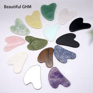 Set di Gua Sha in Giada più venduto, Massaggiatore Facciale Gua Sha in Quarzo Rosa con Etichetta Privata, Gua Sha in Giada all'Ingrosso - Product Image 2