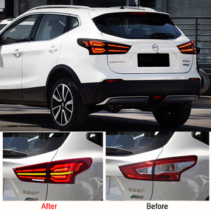 Feu arrière à LED pour Nissan <span class=keywords><strong>Qashqai</strong></span> J10 J11 <span class=keywords><strong>J12</strong></span> 2016-2022 avec animation DRL, clignotant et feu stop arrière – Ensemble complet - Product Image 2