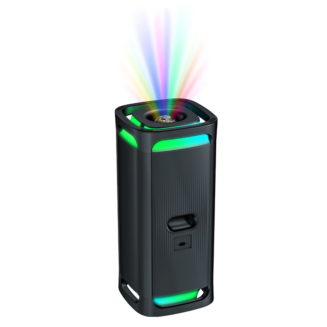 2026 Hot Selling Trolley Party Speaker Portable for Speaker with RGB LED Lights 6000mAh Battery for Party & Karaoke