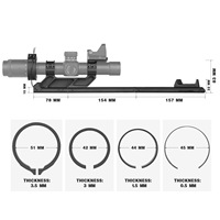 Anneau de grossissement à levier rapide 30 mm pour montage de lunette LPVO – Réglage rapide du zoom – Accessoire de tir extérieur