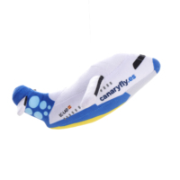 Canaryfly - Ornement suspendu en peluche avion, modèle d'avion doux, pendentif en peluche, décoration en peluche en forme d'avion de dessin animé