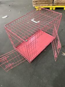 Chine usine haute qualité métal chien <span class=keywords><strong>Cage</strong></span> pliable fil soudé caisse pour animaux de compagnie enduit de poudre Portable extérieur intérieur plusieurs tailles - Product Image 3