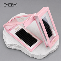 EMEDA Fournitures en gros pour extensions de cils individuels, Marque privée, Plateaux de cils individuels Volume Russe, Extensions de cils en Cachemire