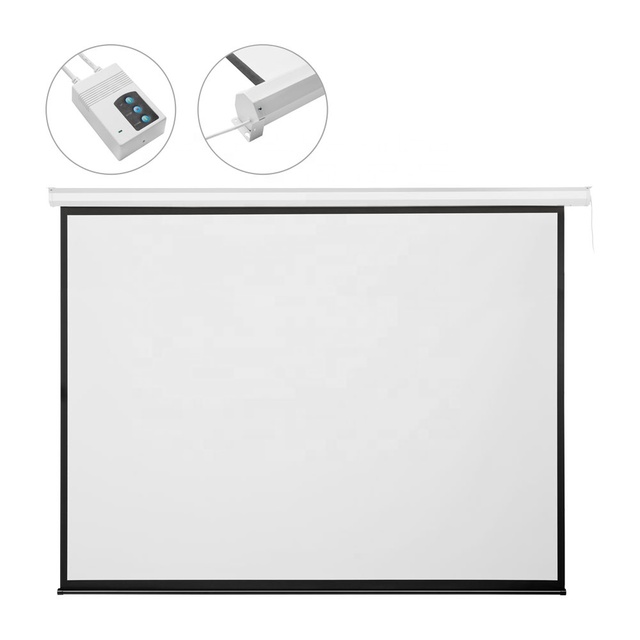 16:9 Ratio 108" Matte White Budget Electric Projector Screen