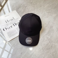 Casquette de baseball ajustable en coton unisexe pour adultes, taille unique, avec logo personnalisé et fermeture à lanière, style athlétique.