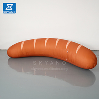 Publicité personnalisée Saucisse Gonflable Hot Dog Modèle Fête Gonflable Donut Géant Gonflable Pain Dessert Alimentaire Props