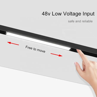 Lampe magnétique intelligente sur rail 48V 25W 30W Dali, encastrée, suspendue, éclairage LED magnétique pour rail de plafond