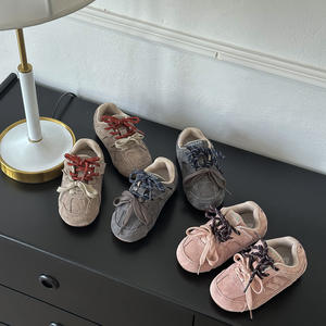 <span class=keywords><strong>Scarpe</strong></span> da Allenamento Retrò in Vera Pelle per Bambini, Sneakers con Lacci Bicolore, Nuova Suola Morbida <span class=keywords><strong>25</strong></span>, <span class=keywords><strong>Scarpe</strong></span> Casual Traspiranti - Product Image 2