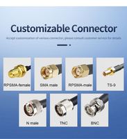 Antenne 3G 2.4G 4G LTE omnidirectionnelle à bande complète 698-2700 MHz avec support magnétique à ressort hélicoïdal et câble RG174