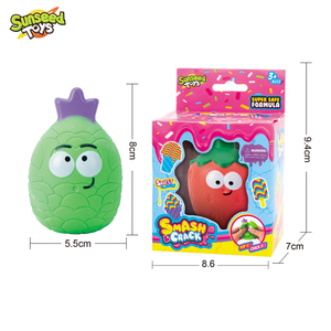 Sunseed Pâte à modeler souple et extensible, en forme de fruits, jouet de farce à l'effet d'œuf à casser, anti-stress éducatif, pour enfants de 5 à 12 ans - Product Image 3