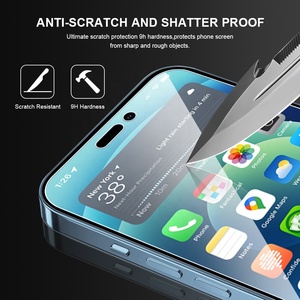 Para <span class=keywords><strong>iPhone</strong></span> 13/12/11 Protector de pantalla Vidrio templado Protector de pantalla duradero para Apple <span class=keywords><strong>iPhone</strong></span> 14 14 pro - Product Image 3