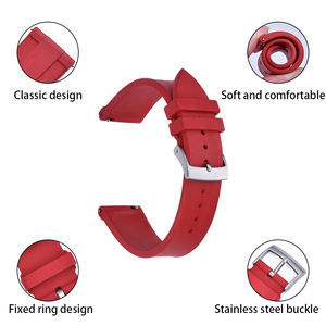JUELONG RTS T-Pattern Design 20mm 22mm FKM Correa de reloj de goma con correa de pulsera de liberación rápida Reloj de goma para todos los relojes - Product Image 3