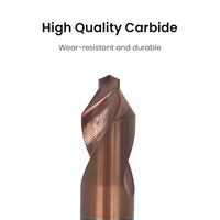 Foret en carbure de haute qualité, foret central avec une bonne résistance, option d'usine personnalisable pour les