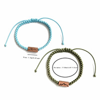 Bracelet tressé en bois avec breloque « Vœux Éternels » pour couple, bijou tendance pour homme et femme, cadeau unisexe