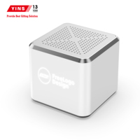 Enceinte audio sans fil en forme de cube avec entrée carte TF et AUX, multi-modes pour la maison, le bureau et l'ordinateur de bureau