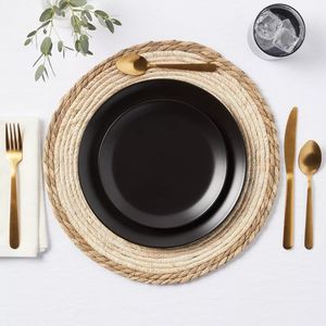 Sets de table en <span class=keywords><strong>paille</strong></span>, livraison rapide, napperons en rotin tissé en <span class=keywords><strong>paille</strong></span> naturelle, personnalisés - Product Image 6