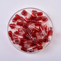 Capsules Vides de Gelatine Dure Transparentes Rouges de Toutes Tailles, Sans BSE, 99,8% de Remplissage, Prix Usine Fabricants