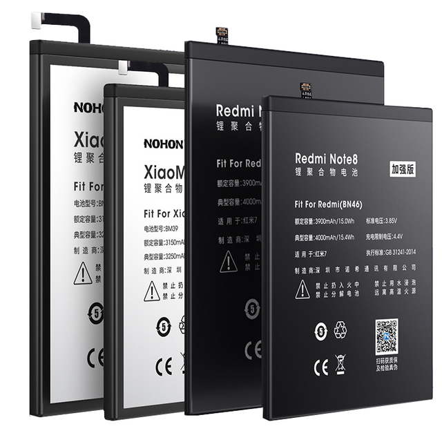 Custom High Capacity Mobile Phone Battery Replacement Phone Spare Parts for XIAOMI Battery for XIAOMI REDMI 12 3 4 5 6 7 8 9 Pro