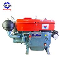Haute qualité 20HP 22HP monocylindre moteur Diesel quatre temps injection directe refroidi à l'eau pour machines bateaux 8L-nouveau